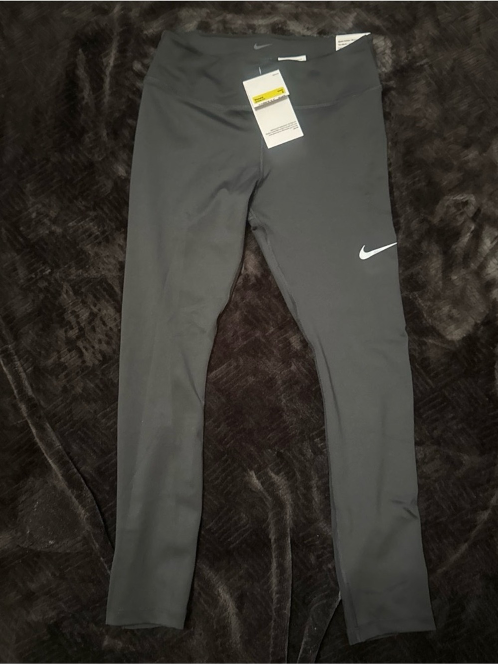 Nike women black Leggings with White Swoosh